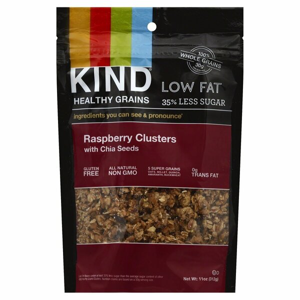 Kind CLSTR, RASP W/CHIA SEEDS 290408